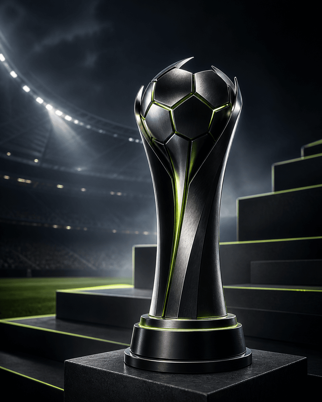 Troféu da Arena 11 em um estádio